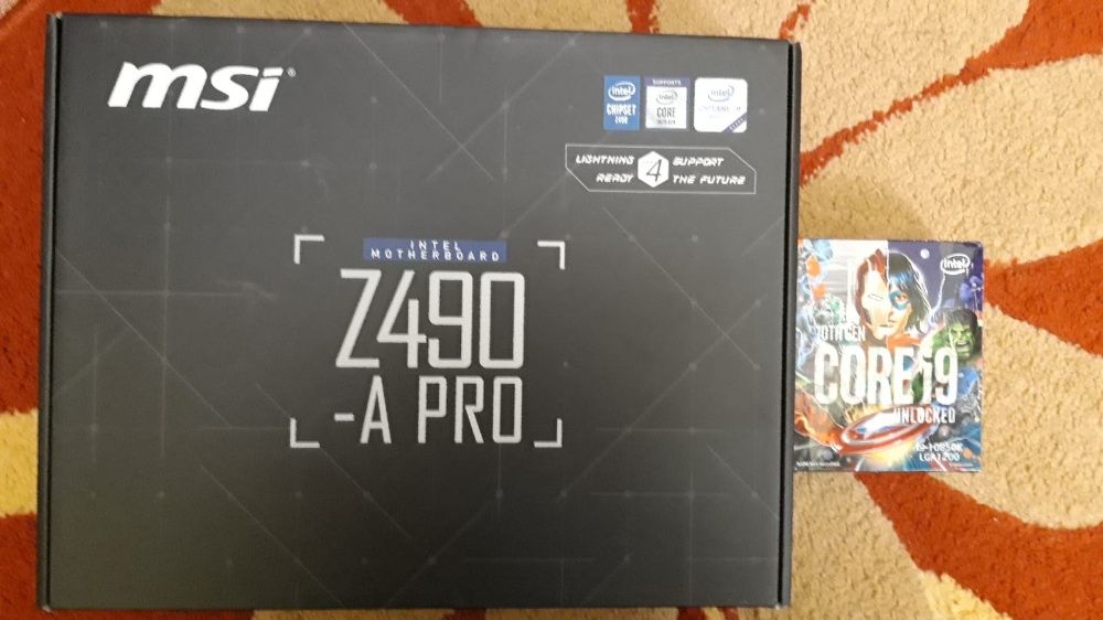 Kit i9 10850k + MSI Z490-A PRO, Socket 1200 , noi, garantie emag