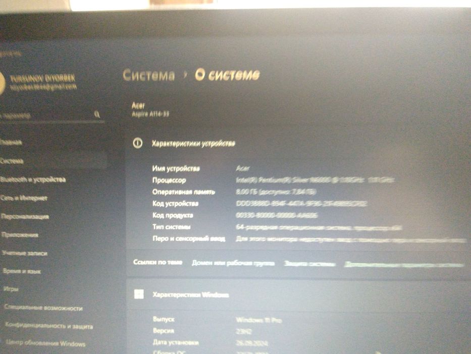 Noutbook ACER sotiladi