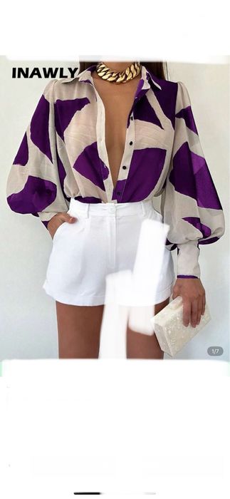 Риза-Хл размер Shein-Нови(2 цвята)