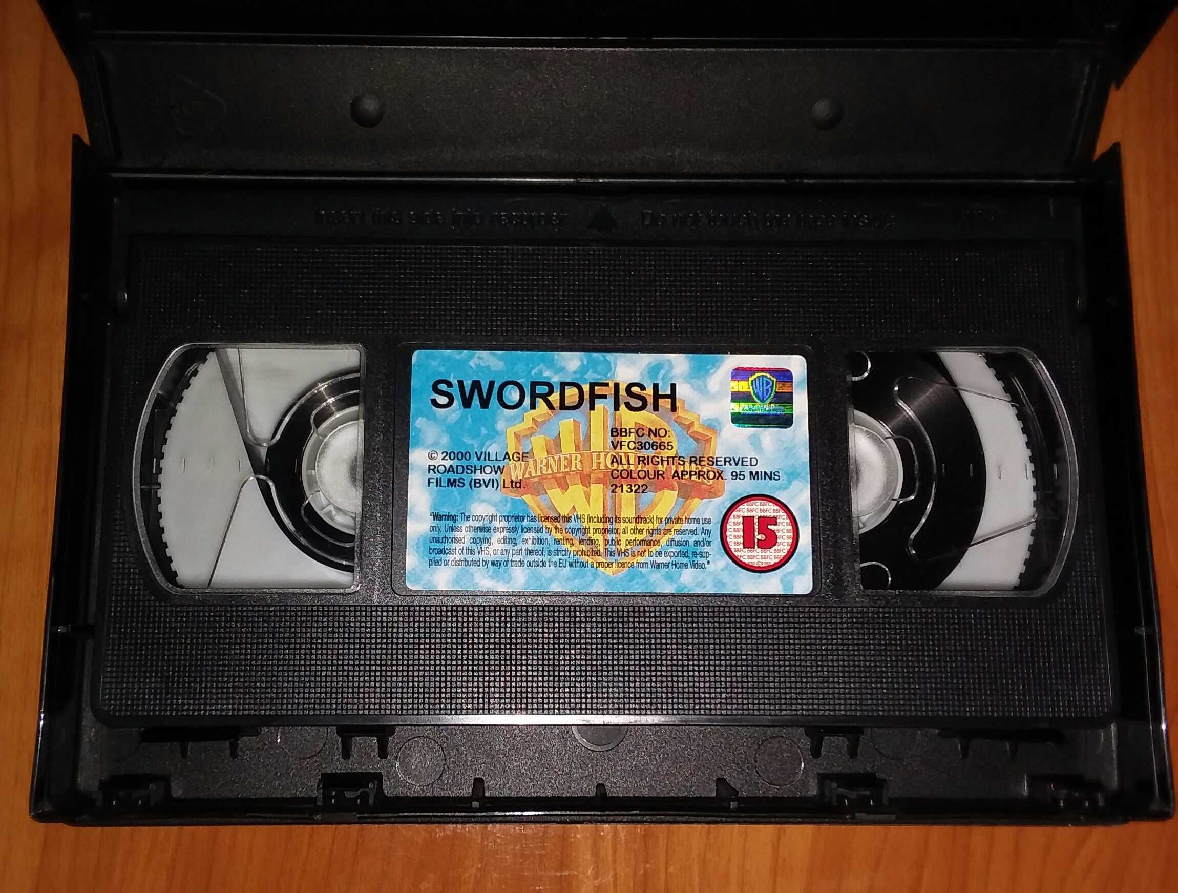 Caseta vhs originala swordfish pestele spada