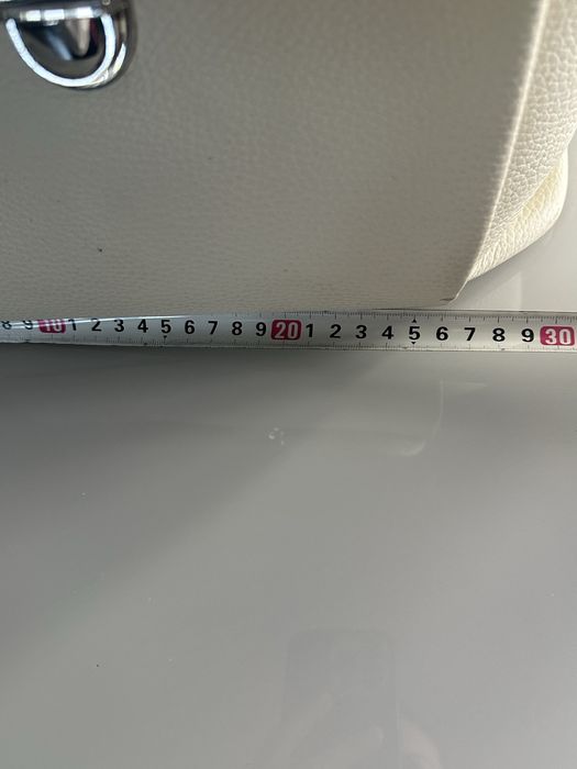 Rucsac piele naturala alb, Iutta