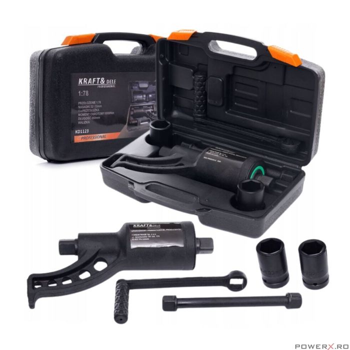 Reductor, multiplicator forta tir, 8000 Nm, pentru prezoane si