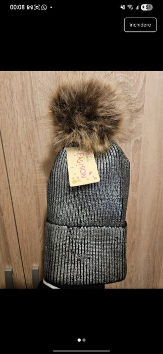 Caciula calduroasa argintie