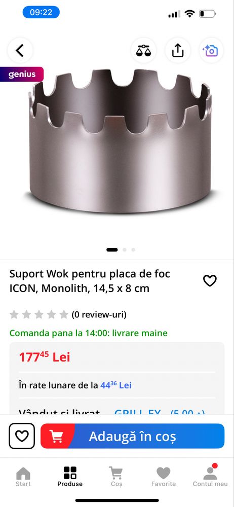 Suport Wok pentru placa de foc Monolith ICON