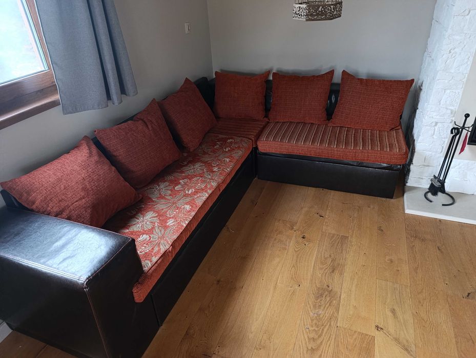 Ъглов диван с ракла и функция сън