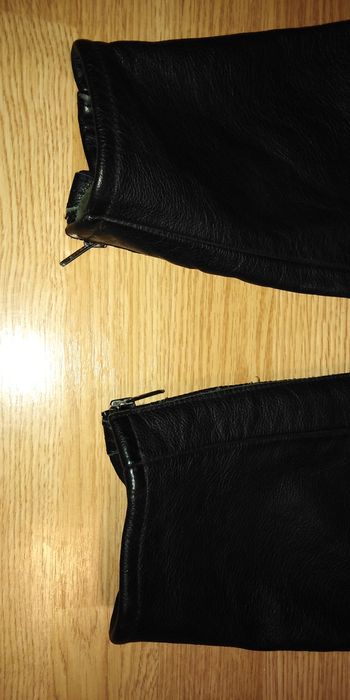 Pantaloni motociclist piele cu protectie