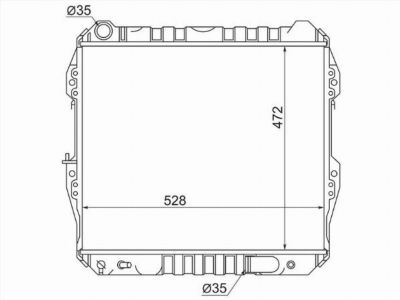 Радиатор  Toyota Surf