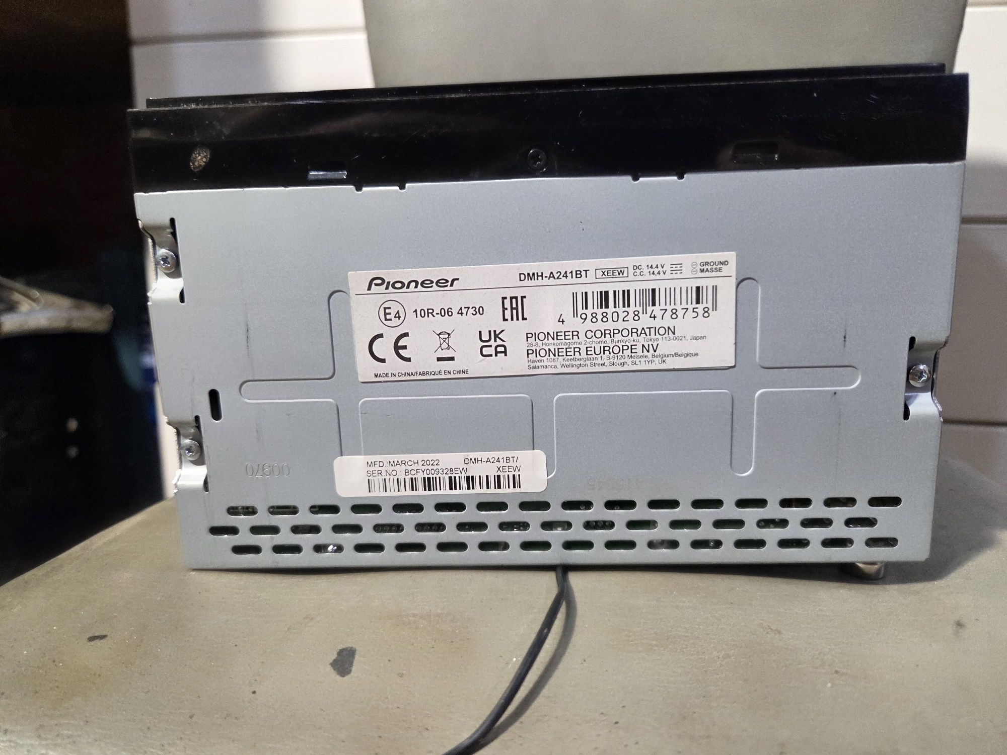 Авто Ресийвър PIONEER DMH-A241BT BLUETOOTH, 4 X 50 W, USB ми