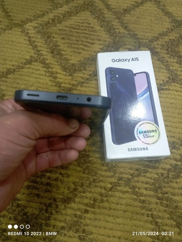 Samsung Galaxy A15 yangi 10 kunlik telifon