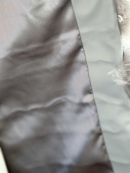 Vestă de dama lungă din blană artificială – gri perlat