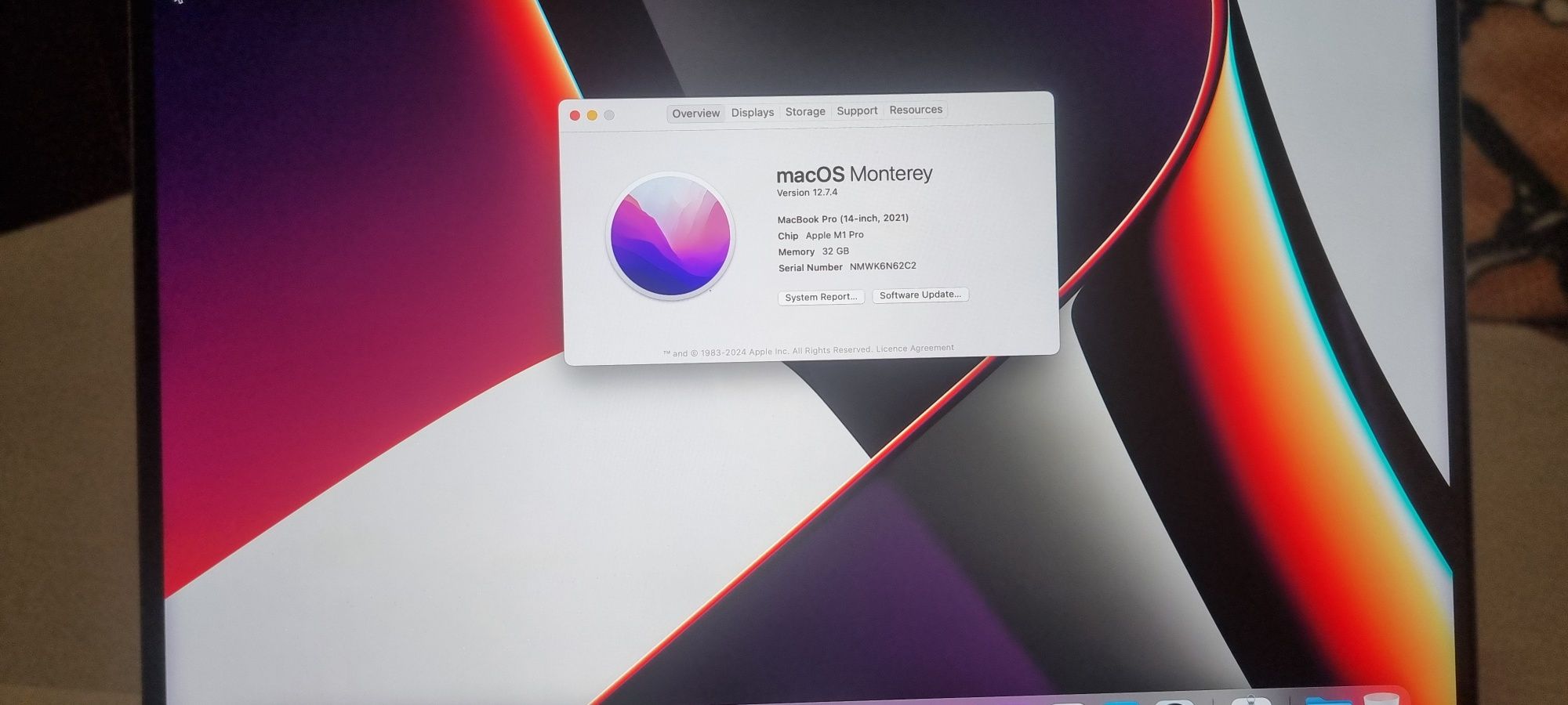 Macbook m1 pro 32gb ram