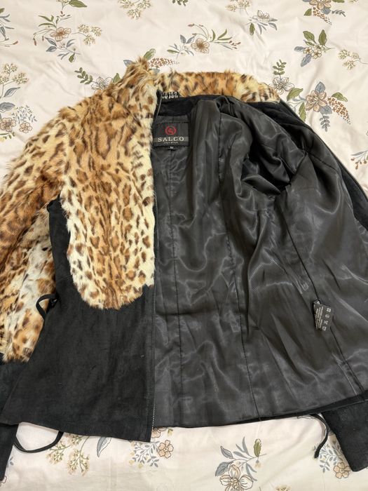 Куртка из наиуральной замши и меха