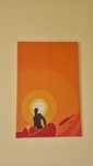 Tablou culori acrilice model abstract