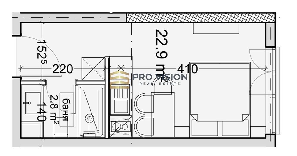 Продава се Едностаен апартамент в Варна, Владислав Варненчик - 27 кв.м за 1741 €/кв.м - Снимка #1