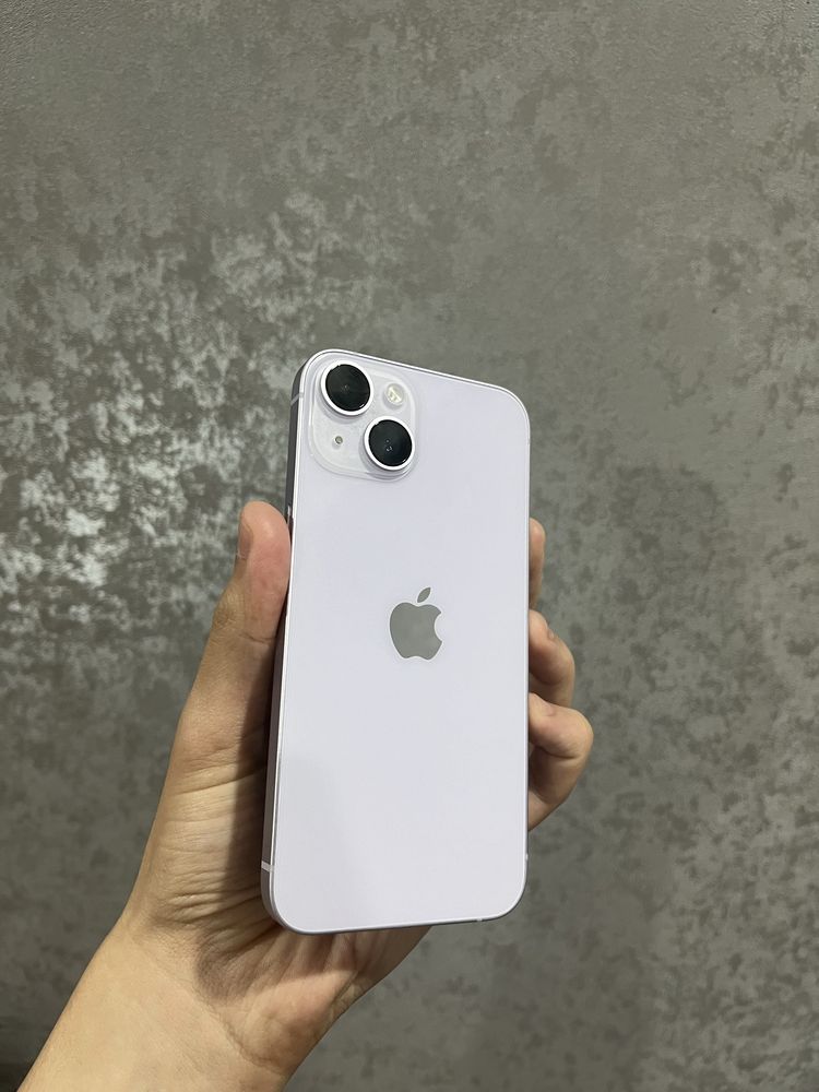 iPhone 14 128GB (Сиреневый) в идеальном состоянии