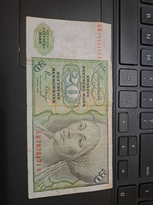 Bancnota 20 marci 1980