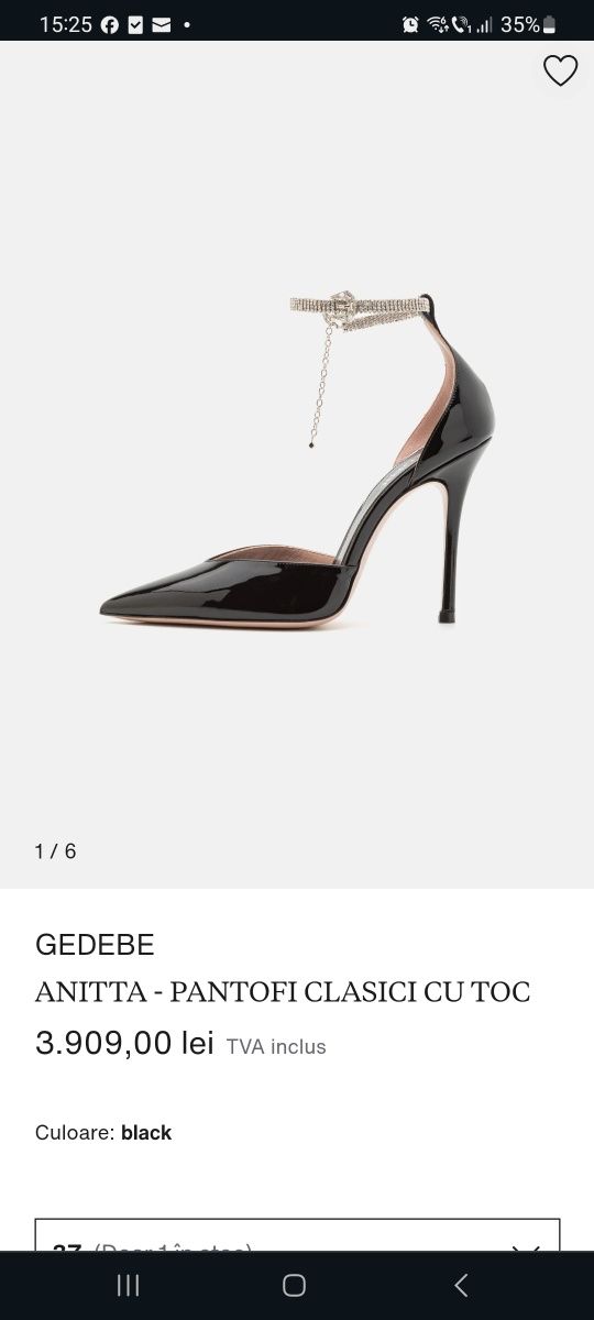Pantofi elegant Gedebe