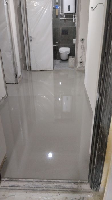 Наливной пол, заливка