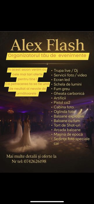 Ecran led / schela de lumini / scena / sonorizare ( evenimente, nunta)
