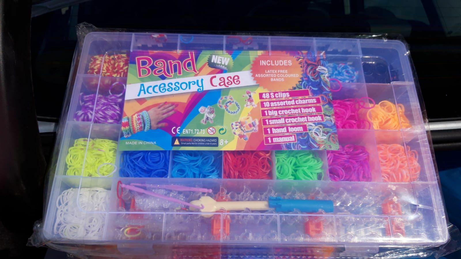 Kit complet elastice impletituri. Loom bands. 950 buc. Sigilat!