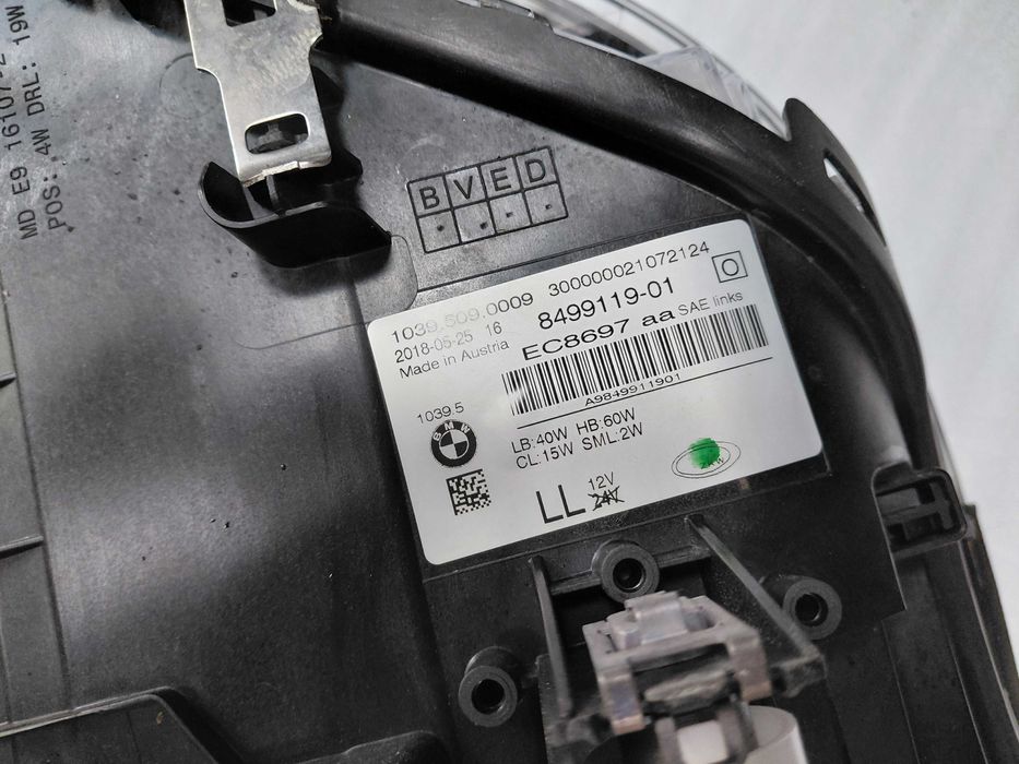 8499119 Ляв Фар Full LED BMW 5 530 G30 G31 M5 2017- USA