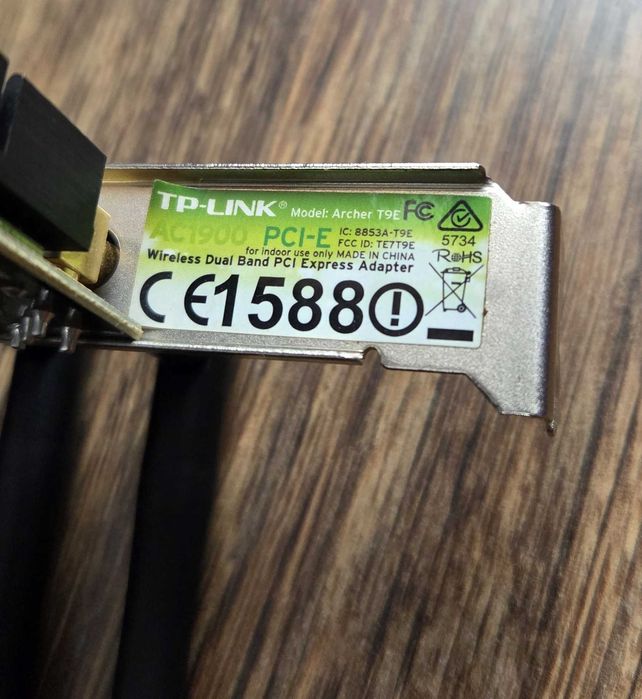 Wi-Fi Карта: TP-Link Archer T9E - PCI-E Dual Band 1900mbps