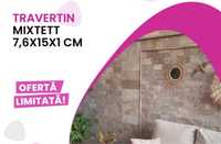 Promotie travertin Mixtett 7,6x15x1 cm-SUPER OFERTA