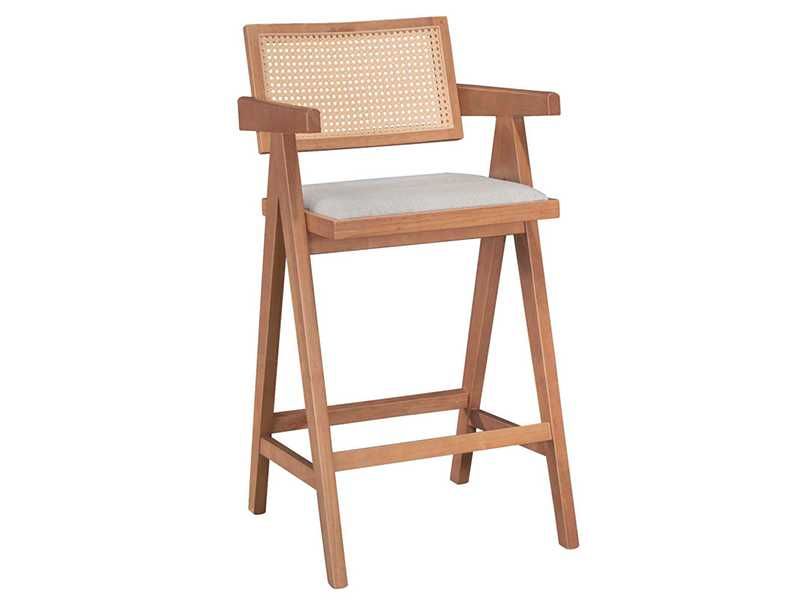 Бар стол, Winslow, Орех, Дърво, 51.5х53.6х100см.