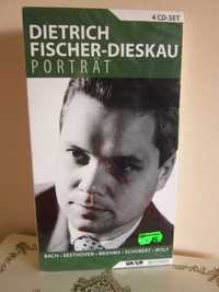 4CD rar portret Dietrich Fischer Dieskau+book Bach,Brahms,Beethoven..