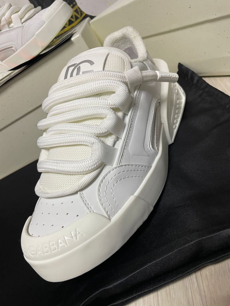 Adidasi / Sneakers Dolce & Gabbana full white Premium