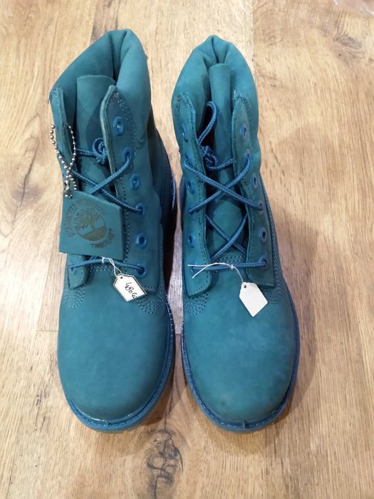 Bocanci TIMBERLAND originali noi piele waterproof turcoaz 39.5/42/45