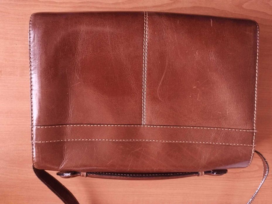 Класическа винтидж италианска чанта - естествена кожа