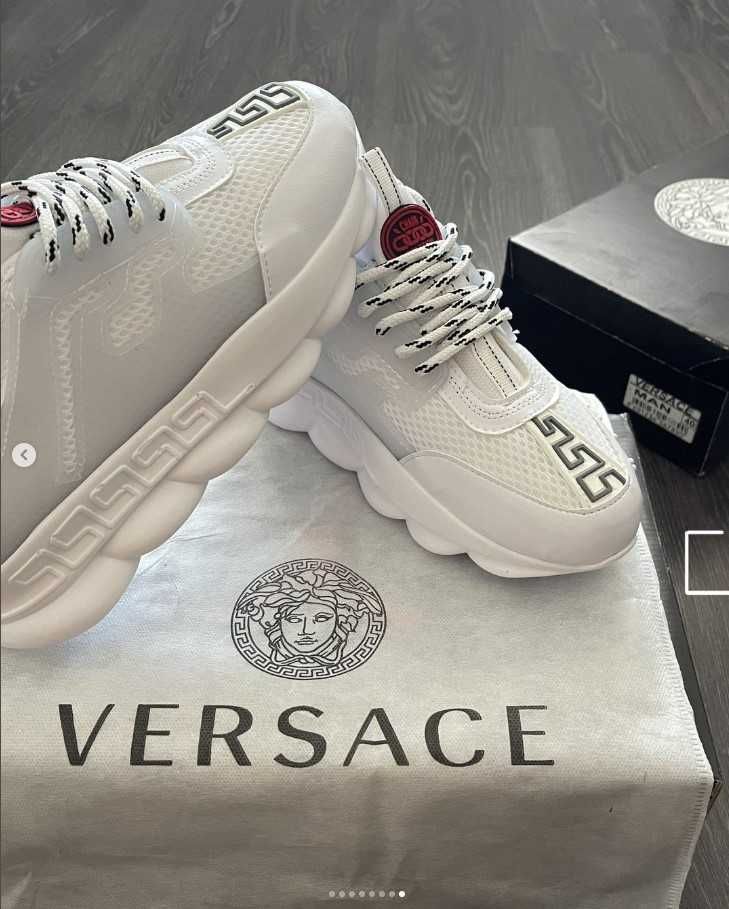 Versace Chain Reaction Alb / Full Box / Unisex