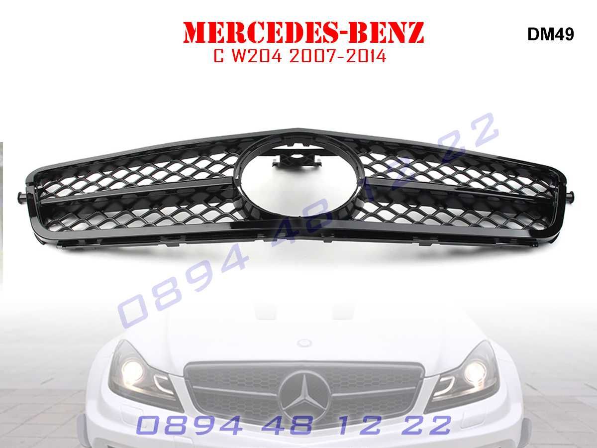 Предна Решетка AMG Mercedes C W204 Мерцедес Ц В204 08-14 г АМГ