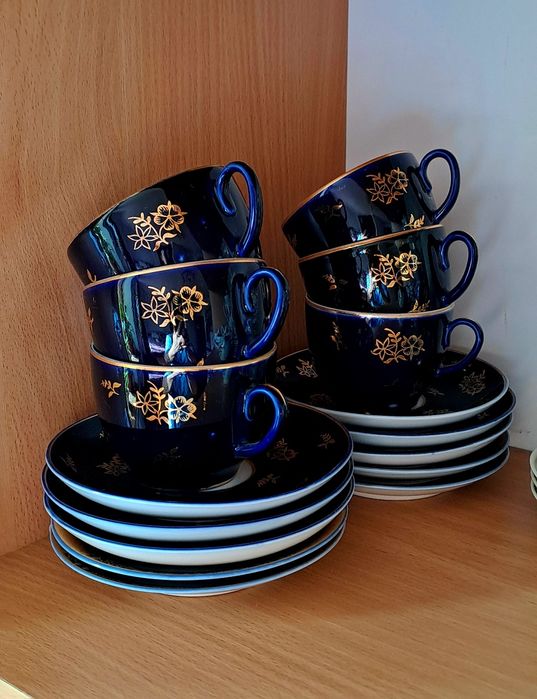 Фарфоровый чайный набор, ЛФЗ, конец 50-х г.