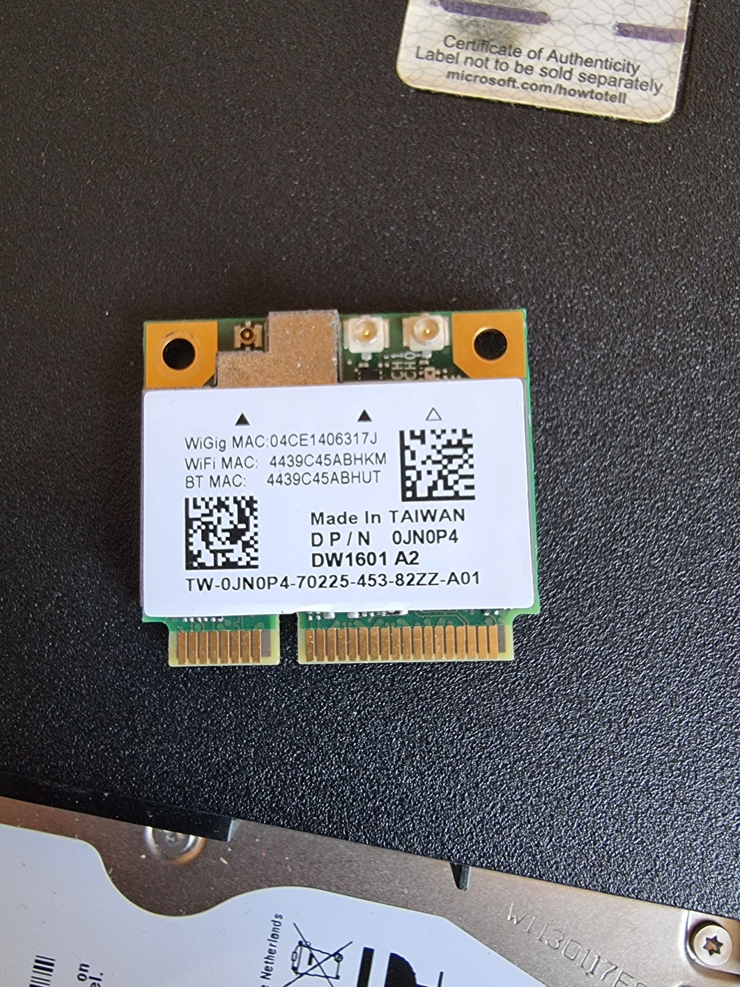 Mini pci-e wifi + bluetooth