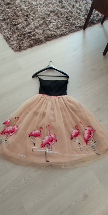 Rochita unicat cu flamingo, Urma, marimea 36