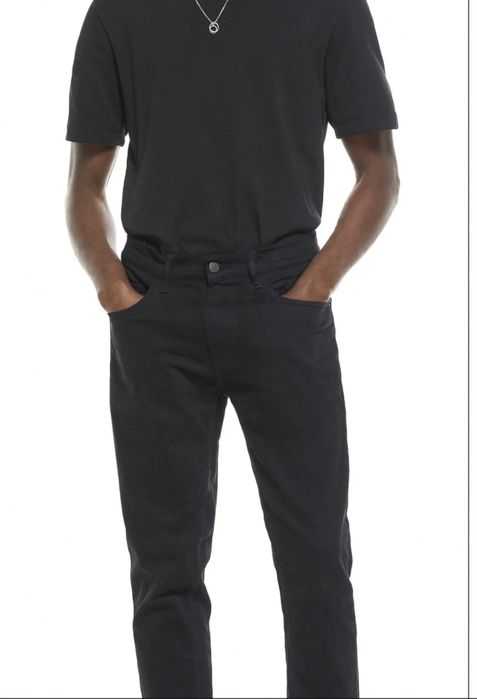 Jeans slim fit, Zara, albastru si negru