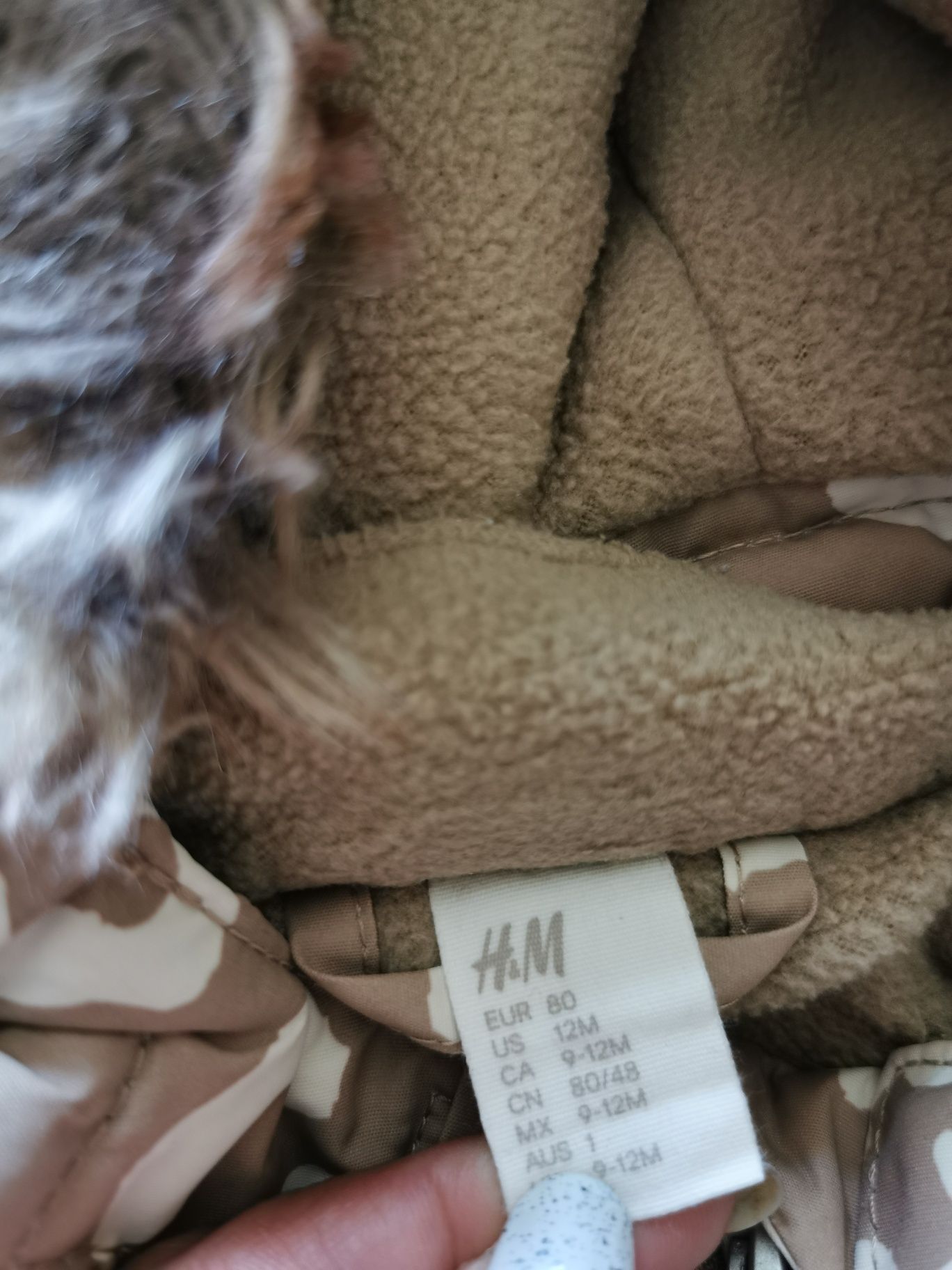 Next H&M Детско зимно яке космонавт непромокаем 80 92 18-24м