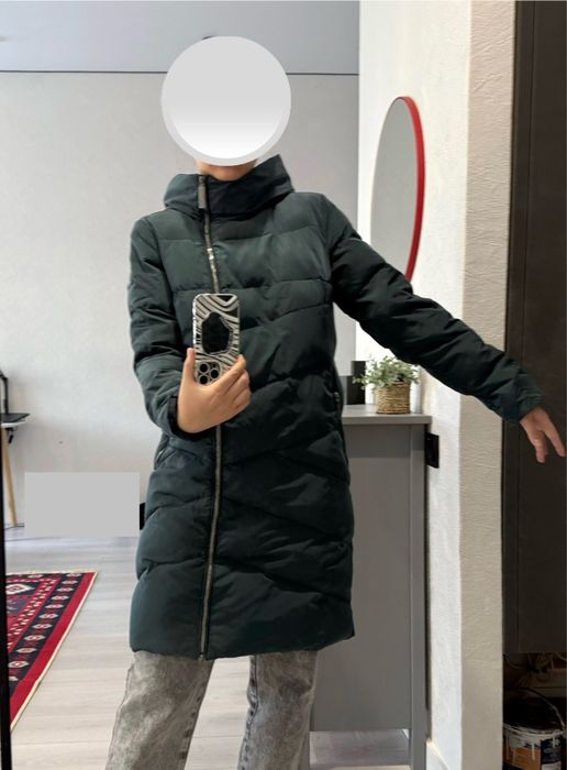 Finn Flare Куртка пуховик длинный женский. 90% пух, 10% перо.
