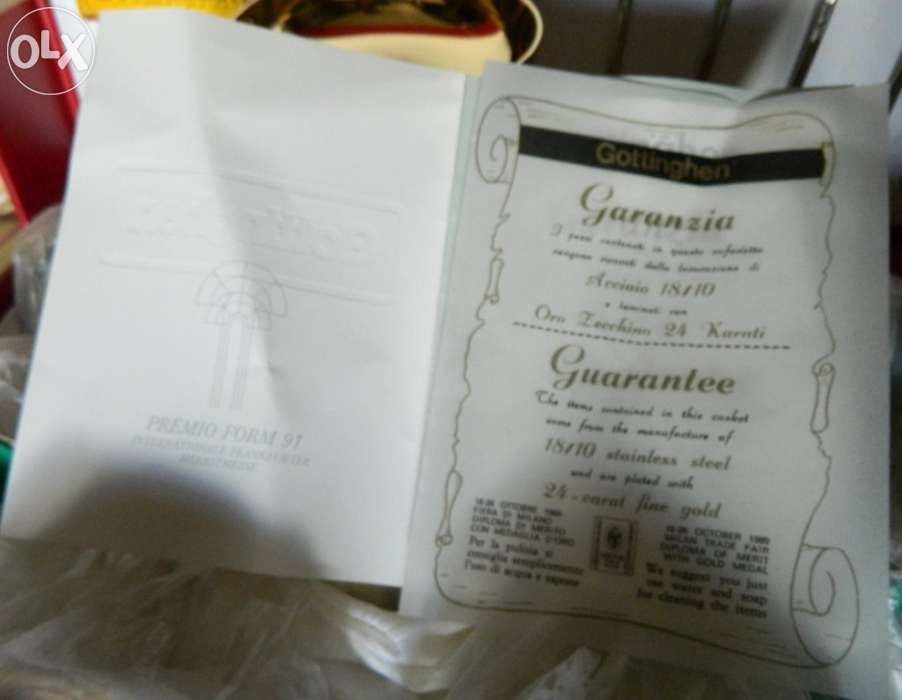 Cupe inghetata placate cu aur 24 k