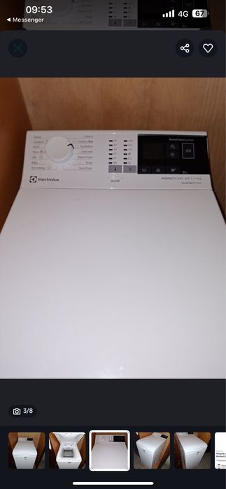 Masina de spalat verticala PerfectCare600 clasa B 7.0 kg inverter