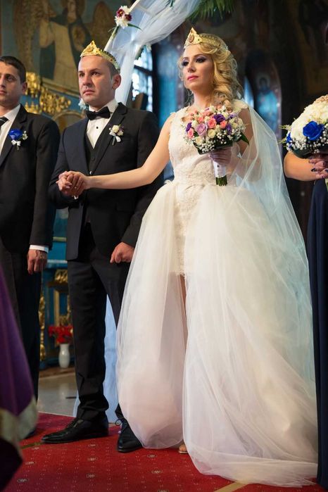 Rochie de mireasa Georgiana Iordache doua piese