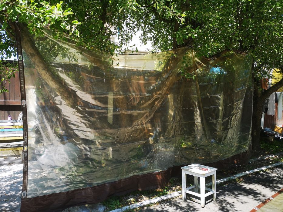 Folie transparenta pentru foisor terasa