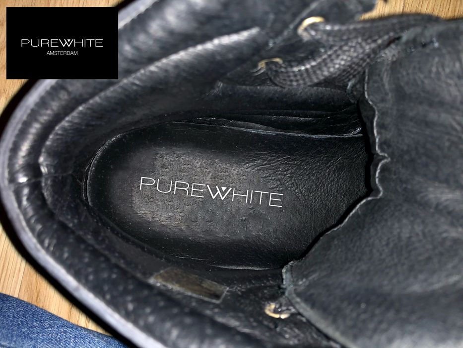 Оригинални кецове, естествена кожа Pure White