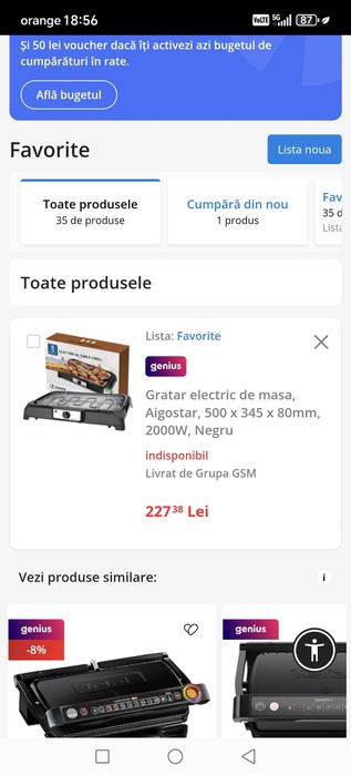 Grătar electric de masa 2000W