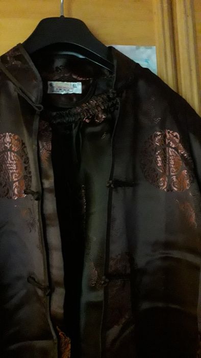 Pijama bărbati , din material satinat , marime M