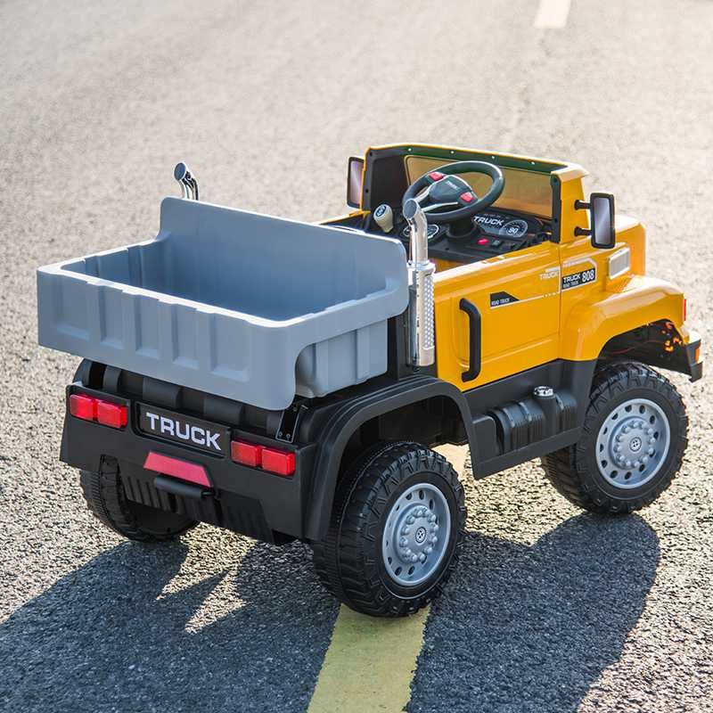 Basculanta electrica pt. 2 copii Kinderauto 4WD Truck 180W 12V Galben