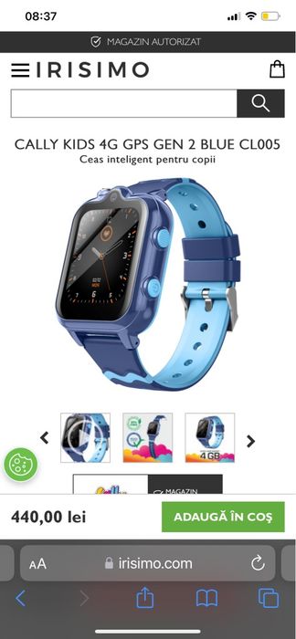 Smartwatch copii Cally Kids 4G GPS Gen 2