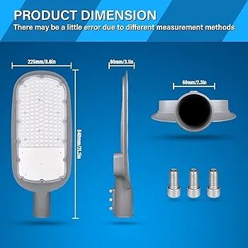 Външни Улични лампи LED осветителни тела за паркинг, 150W 15000 лумена